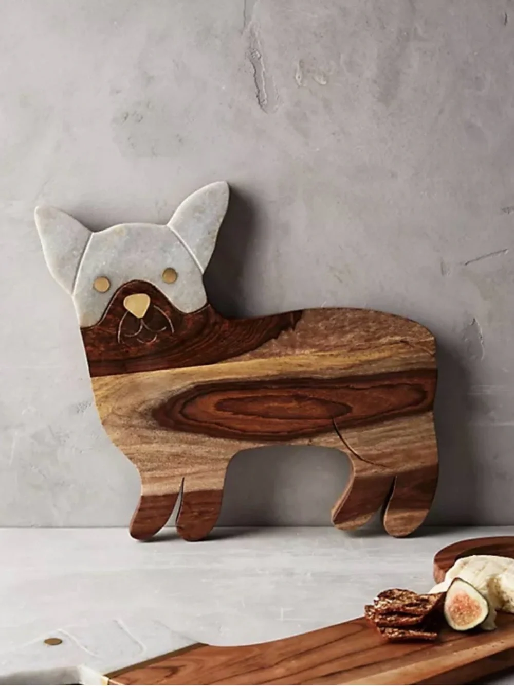 Anthropologie Best in Show Cheese Board Frenchie